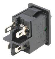 18550108 Marquardt Illuminated DPST, On-Off Rocker Switch Panel Mount