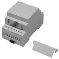 194-7585 RS PRO Open Top, Vented Sides Enclosure Type, 53.4 x 90 x 58mm, Polycarbonate DIN Rail Enclosure Kit