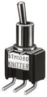 stm-106-d-ra KNITTER-SWITCH Toggle Switch, PCB Mount, On-On, SPDT, Through Hole Terminal