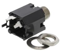 112apcx Switchcraft Jack Connector 6.35 mm Through Hole Mono Socket, 2Pole