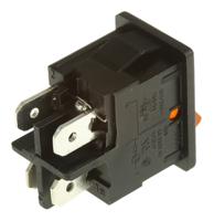 18551104 Marquardt Illuminated DPST, On-Off Rocker Switch Panel Mount