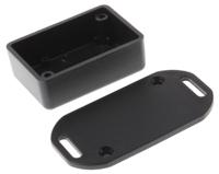 1551gflbk Hammond 1551 Series Black ABS Enclosure, IP54, Flanged, Black Lid, 50 x 35 x 20mm