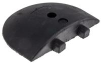 625-1080 RS PRO Rubber Speed Bump End Cap, 250 mm x 300mm x 55 mm, 30km/h Speed Limit
