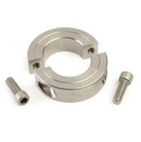 msp-40-st Ruland Shaft Collar, Two Piece, Clamp, Bore 40mm, OD 60mm, W 15mm, Stainless Steel 316
