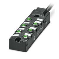 1197231 Phoenix Contact SACB Series Distribution Unit, M8, 10m cable, 3 way, 6 port