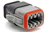 at06-08sa-srgry Amphenol Industrial, AT Automotive Connector Plug Grey Cable Mount 8 Way, Crimp Termination AT06-08SA-SRGRY