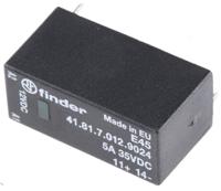 418170129024 Finder 41 Series Solid State Relay, 5 A Load, PCB Mount, 24 V dc Load, 17 V dc Control