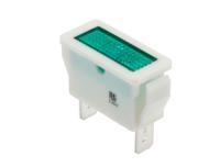 c0430fqnbb Arcolectric (Bulgin) Ltd 0430 Series Green Neon Panel Mount Indicator, 250V, 28.2 x 11.5mm Mounting Hole Size, Solder