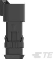 dt04-3p-tn82-2-2303813-3 Deutsch, DEUTSCH DT Automotive Connector Socket Black Cable Mount 3 Way, Screw Termination DT04-3P-TN82 / 2-2303813-3
