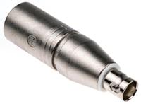 na2mbnc Neutrik AV Adapter, Male XLR to Female BNC