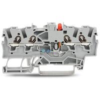 2001-14211000-434 WAGO 2001-1421/1000-434 TOPJOB S Series Grey, 1.5mm², 1-Level, Push-In Cage Clamp Termination
