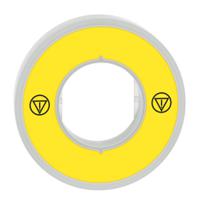 zby9w3b140 Schneider Electric Illuminated Unmarked Legend Ring for Use with Emergency Stop Mushroom Head Push-Button