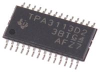 tpa3113d2pwp Texas Instruments, 2-ChannelAudio6W, 28-Pin HTSSOP TPA3113D2PWP