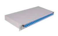 fiberfra-lite-housing-empty-gy Huber+Suhner 24 Port LC, LX.5, SC Multimode Simplex Fibre Optic Patch Panel With 1 Ports Populated, 1U