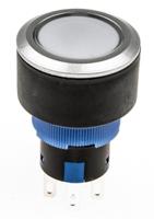 175-8298 RS PRO Illuminated Push Button Switch, Momentary, Panel Mount, 22.2mm Cutout, SPDT, Red LED, 250V ac, IP65