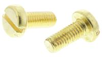 483-1599 RS PRO Slot M5 Pan Brass Machine Screws DIN 85 x 12.0mm