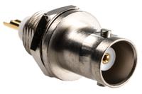 j01001a0614 Telegartner, Jack Panel Mount BNC Connector, 50Ω, Solder Termination, Straight Body
