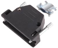 2801-0102-03 MH Connectors MHED Series ABS D Sub Backshell, 25 Way, Strain Relief