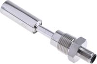 191-9512 RS PRO External, Horizontal 304 Stainless Steel (Stem), 316 Stainless Steel (Float) Float Switch, Float, NO/NC, 300V ac