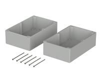 03250000 Bopla Euromas Series Light Grey ABS Enclosure, IP66, Light Grey Lid, 250 x 160 x 150mm