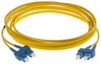 536-6692 RS PRO SC to SC Duplex Single Mode OS1 Fibre Optic Cable, 9/125μm, Yellow, 3m