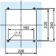 nsycac228rmf Schneider Electric Grey Steel Grille, 90 x 340 x 340mm