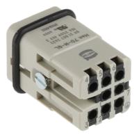 09210072632 HARTING Heavy Duty Power Connector Insert, 10A, Male, Han D Series, 8 Contacts