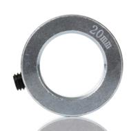 823-6976 RS PRO Shaft Collar, One Piece, Set Screw, Bore 20mm, OD 32mm, W 14mm, Steel