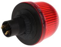 20610000 Werma EM 206 Series Red Steady Beacon, 12 → 48 V ac/dc, Panel Mount, Incandescent, LED Bulb, IP65