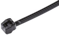 118-00030-t18ros-pa66hs-bk HellermannTyton Cable Tie, 100mm x 2.5 mm, Black Polyamide 6.6 (PA66), Pk-200