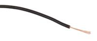 285-7713 Staubli Black 0.15 mm² Hook Up Wire, 26 AWG, 39/0.07 mm, 100m, PVC Insulation