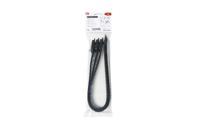 115-28590-softfix-xl-tpu-bk HellermannTyton Cable Tie, Releasable, 580mm x 28 mm, Black TPU, Pk-3