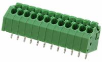 1985069 Phoenix Contact PTSA 1.5/12-3.5-F Series PCB Terminal Block, 3.5mm Pitch, Through Hole Mount, 1-Row, Solder Termination