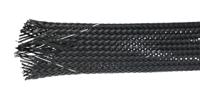 g120nf34-bk005 Alpha Wire Expandable Braided PET Black Cable Sleeve, 1in Diameter, 100ft Length, FIT Wire Management Series