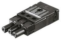 9293300531 Wieland GST18i3 Series Mini Connector, 3-Pole, Female, Cable Mount, 16A, IP40