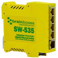 sw-535 Brainboxes SW-535, Unmanaged 5 Port Ethernet Switch With PoE