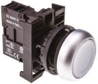 78639206-m22-dl-wm22-am22-led-w Eaton RMQ Titan M22 Series White Illuminated Momentary Push Button Head, 22mm Cutout, IP69K