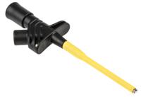 972309100 Hirschmann Test & Measurement Black Hook Clip with , 20A, 1000V ac/dc, 4mm Socket