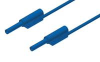 975694702 Hirschmann Test & Measurement 2 mm Connector Test Lead, 10A, 1000V ac/dc, Blue, 250mm Lead Length