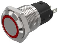 82-45510114 EAO 82 Series Red Indicator, 24V ac/dc, 16mm Mounting Hole Size, Solder Tab Termination, IP65, IP67