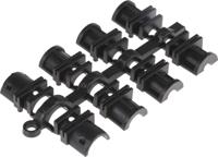 mhdtzk9-ra-pc-k MH Connectors MHDTZK-RA Series Zinc D Sub Backshell, 9 Way, Strain Relief