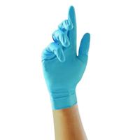 g933-s Unigloves Blue Powder-Free Nitrile Disposable Gloves, Size S, 100 per Pack