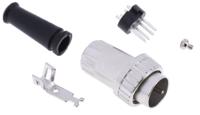 491-011 RS PRO 5 Pole Din Plug, 1A, 100 V ac, Bayonet, Male, Cable Mount