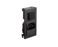 bzv15z000070 Bulgin Snap-In IEC Connector Male, 10A, 250 V, Fuse Size 5 x 20mm