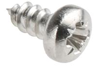 521-535 RS PRO Plain Stainless Steel Pan Head Self Tapping Screw, N°N°4 x 1/4in Long 6.5mm Long