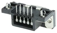 d09s13b4gx00lf Amphenol Communications Solutions Delta D 9 Way Right Angle Through Hole D-sub Connector Socket, 2.74mm Pitch, with M3