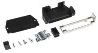 ds25s MH Connectors MHED Series Thermoplastic Angled, Straight D Sub Backshell, 25 Way, Strain Relief