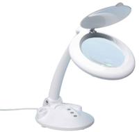 201-7942 RS PRO LED Magnifying Lamp with Table Lamp, 3 dpt, 12 dpt, 125mm Lens