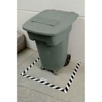104349 Brady Black, White Rubber 30.48m Floor Tape, 0.2mm Thickness