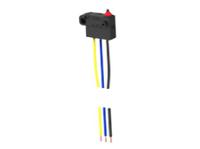 saj53yxpp0stdsdtflq TE Connectivity Pin Plunger Snap Action Micro Switch, Pre-wired Terminal, 3A at 125VAC, SPDT, IP67